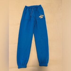 White Fox Blue and Pink Sweatpants